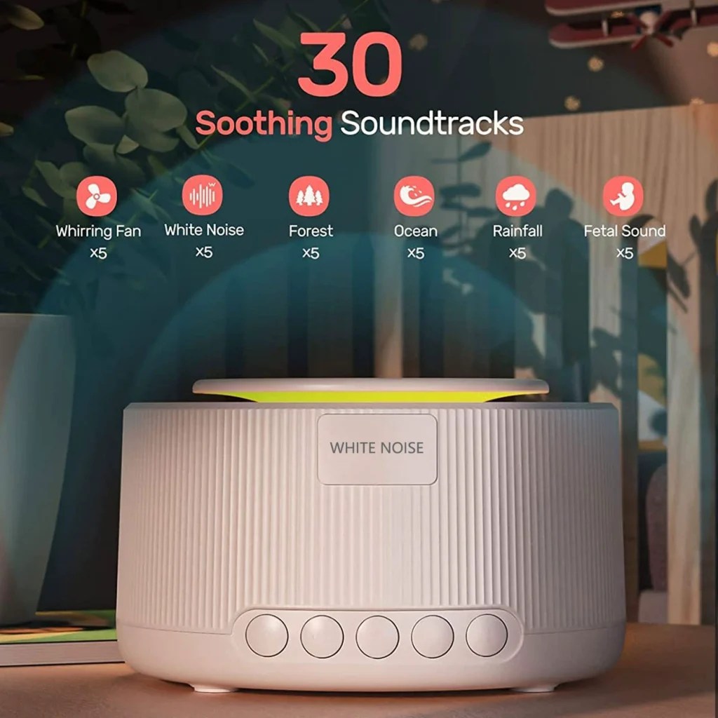 RGB Night Light White Noise Machine CS5C icanowtech