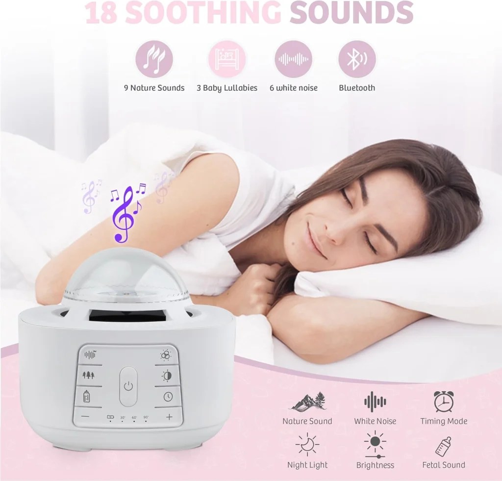 RGB Night Light White Noise Machine CS7 icanowtech