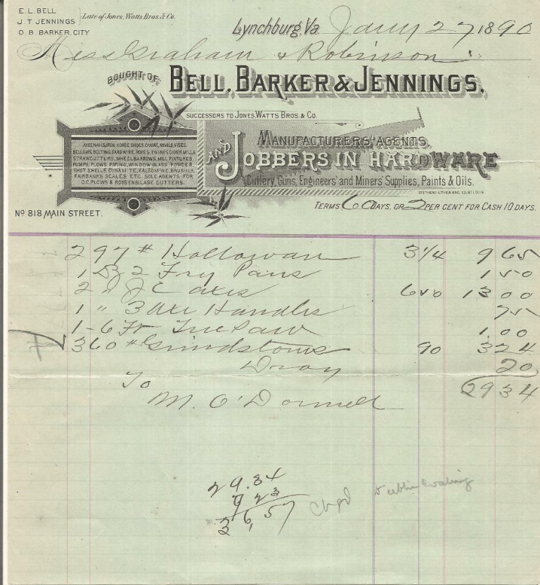 Who Were Bell, Barker, and Jennings? (From an Old Sign in Lynchburg