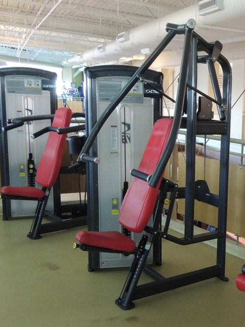 Rec center fitness equipment upholstery