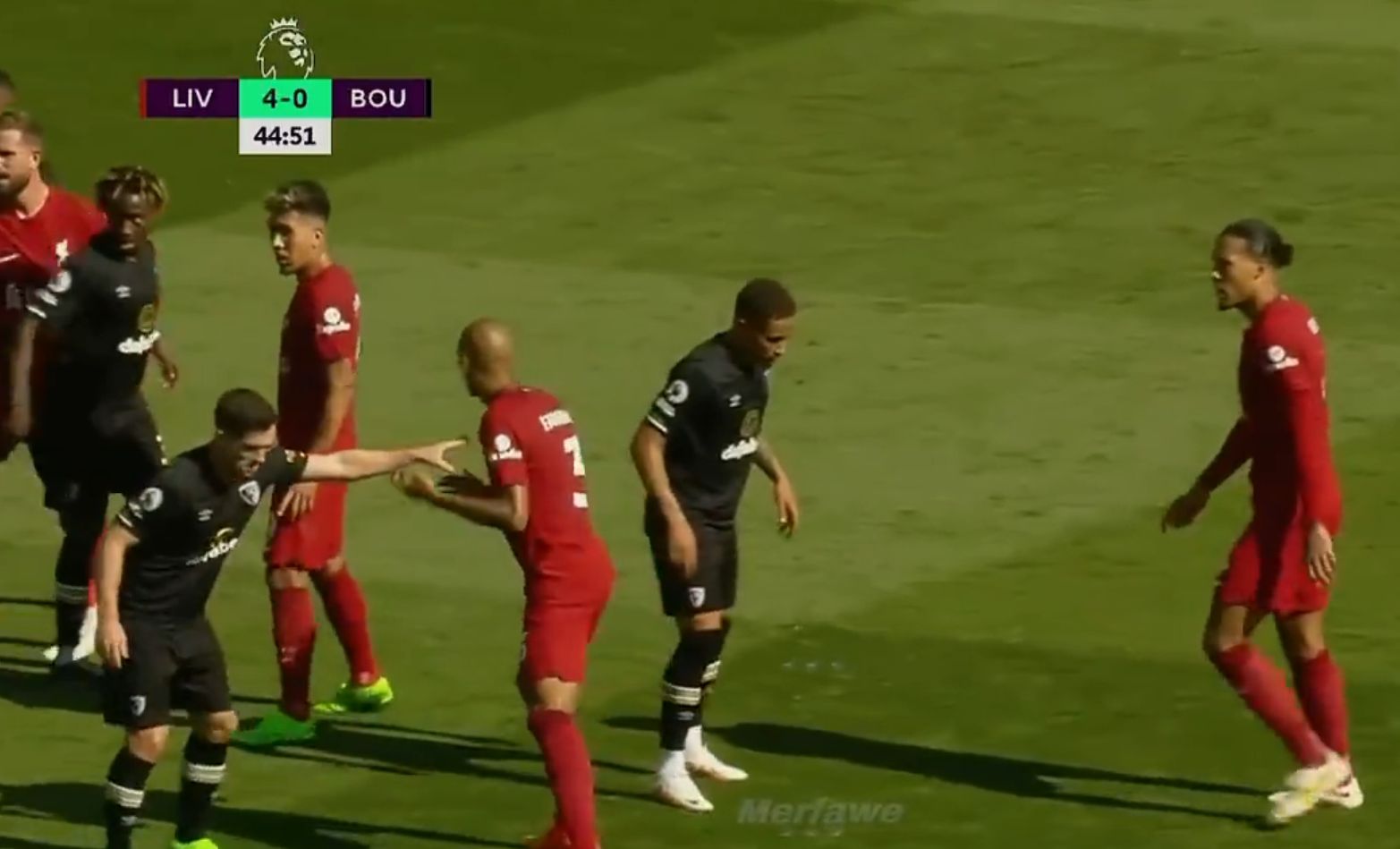 Video Liverpool score five as Van Dijk gets on the scoresheet