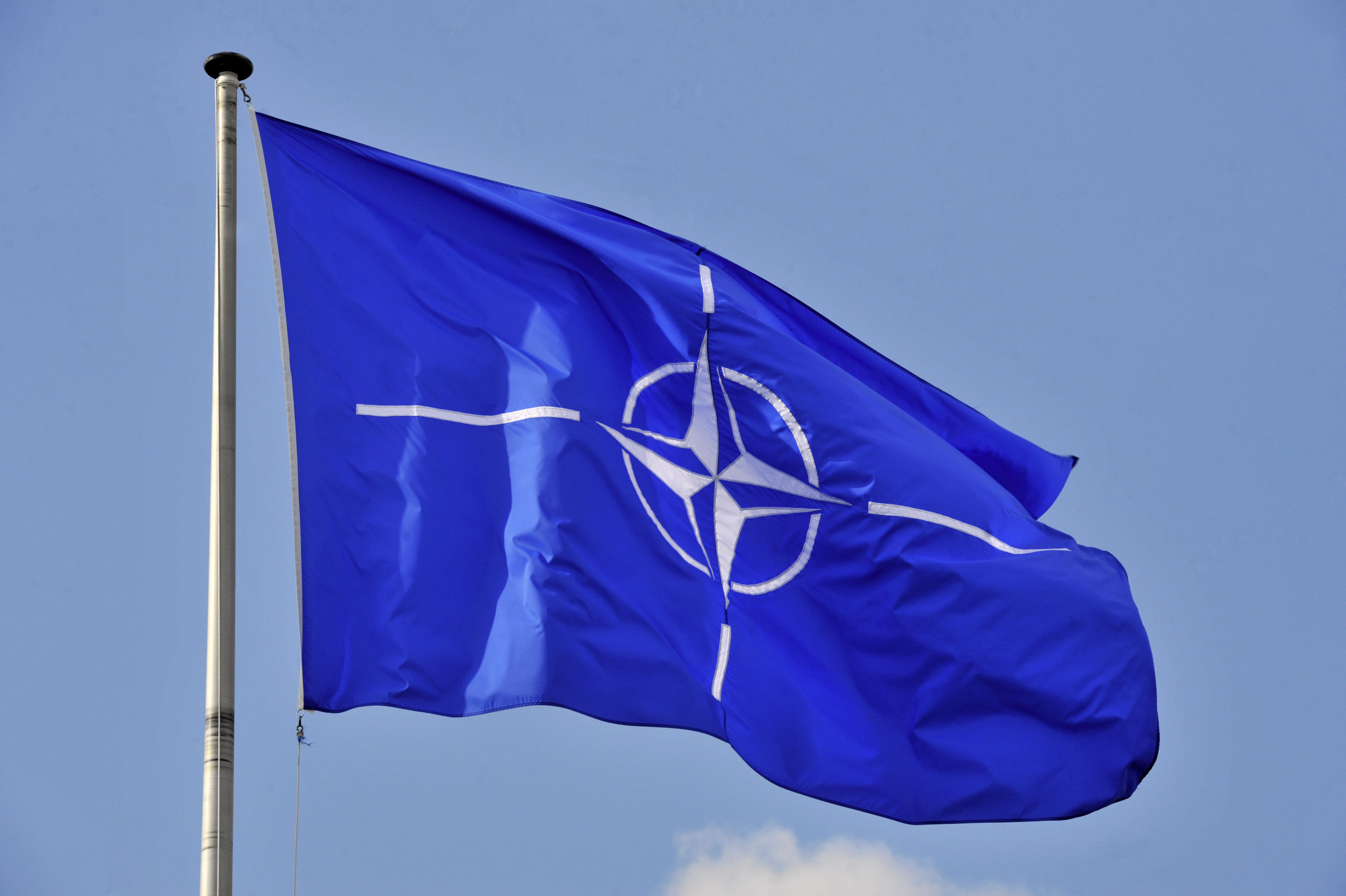 Nato Flag / Nato Flag Stock Photo Download Image Now iStock