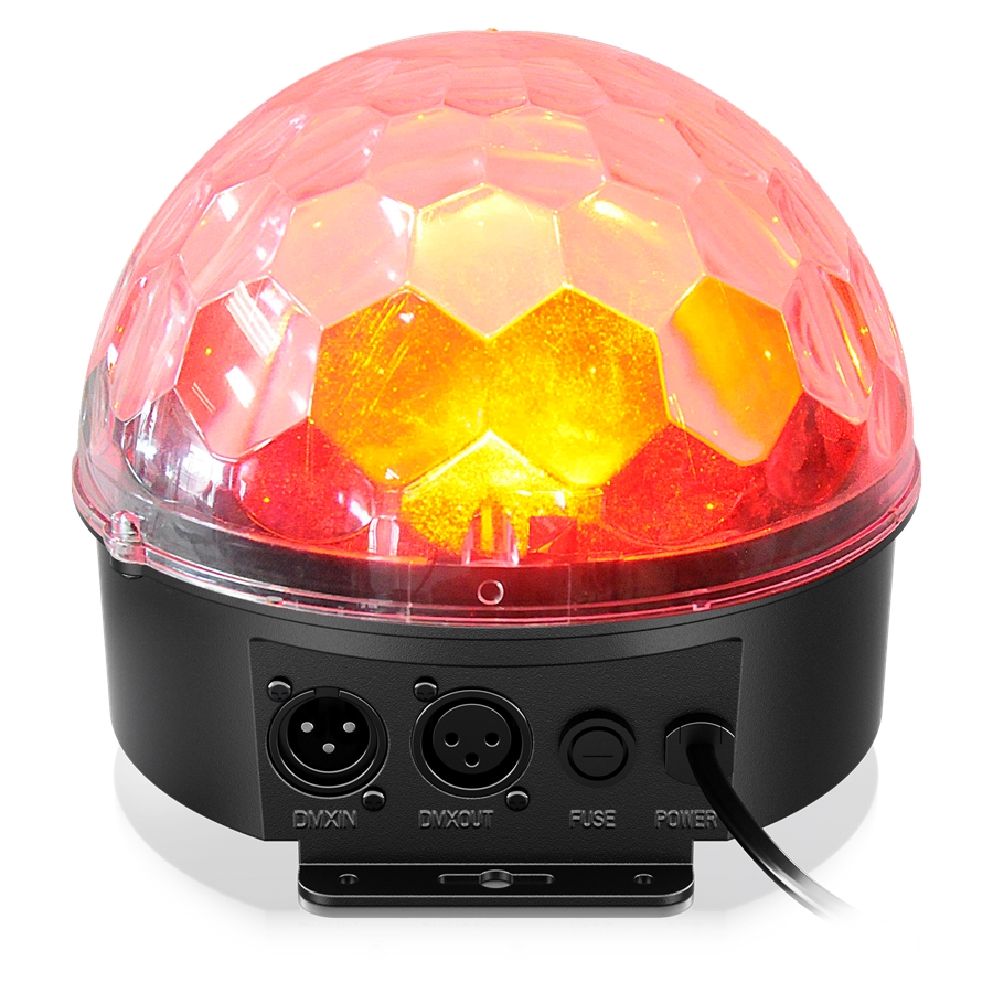Multimode RGBWAUV LED Mirror Ball Lighting Effect with Remote Control