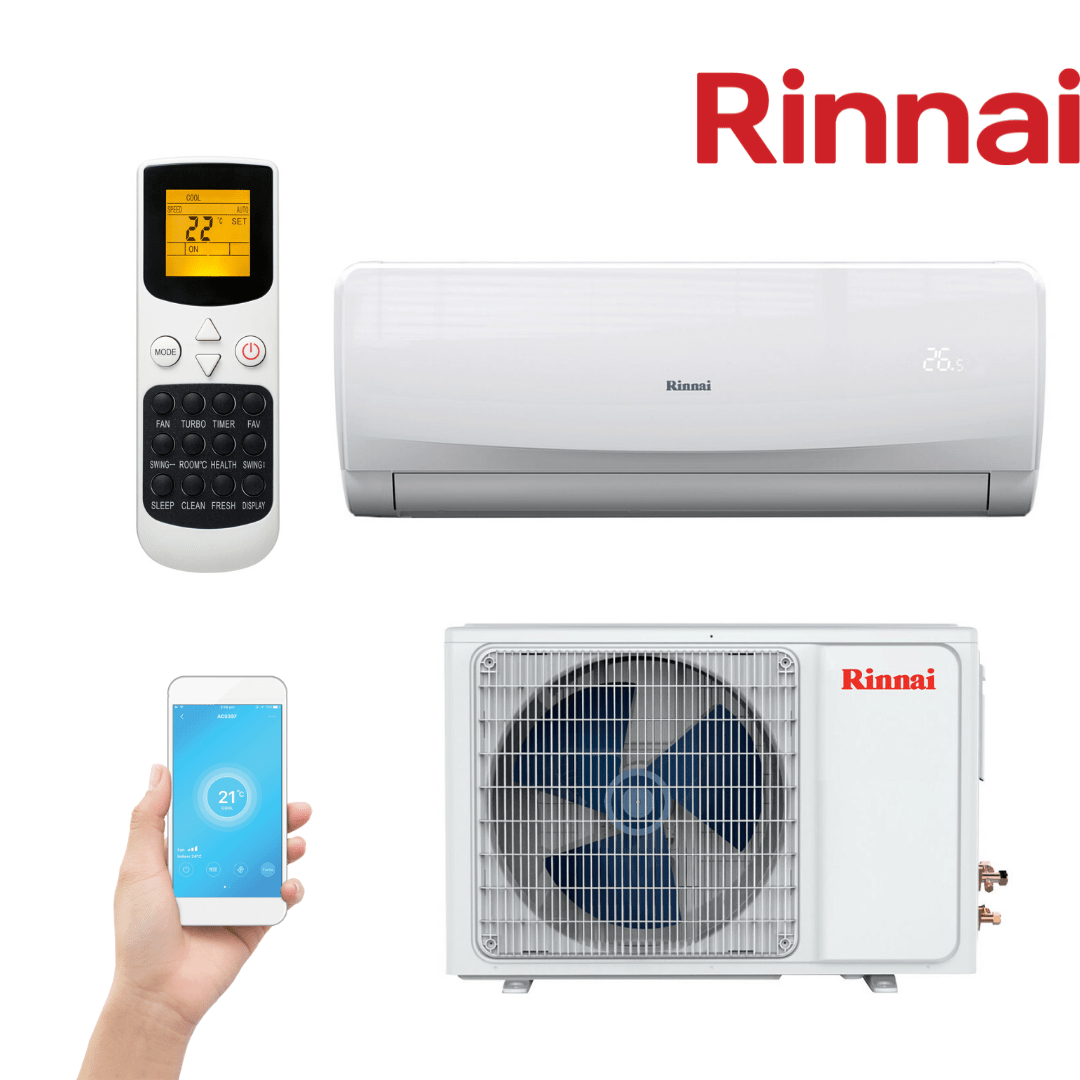 Rinnai Inverter Split System RINVRC Ice Blast Air Conditioning