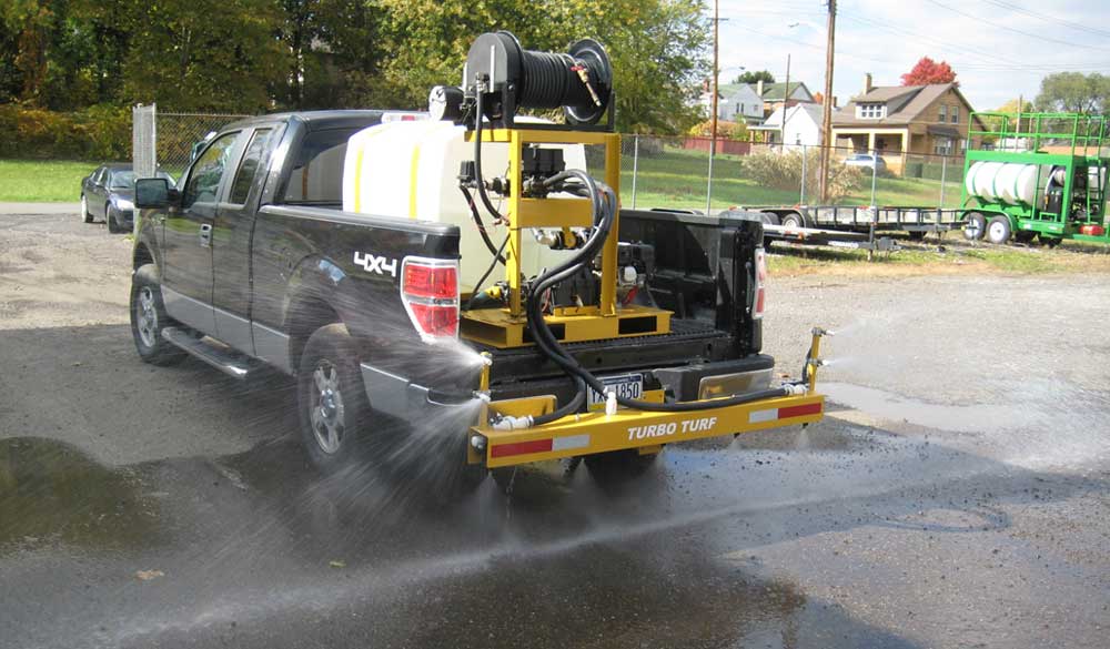 Turbo Turf's Brine Sprayers and Brine makers can save time and money.
