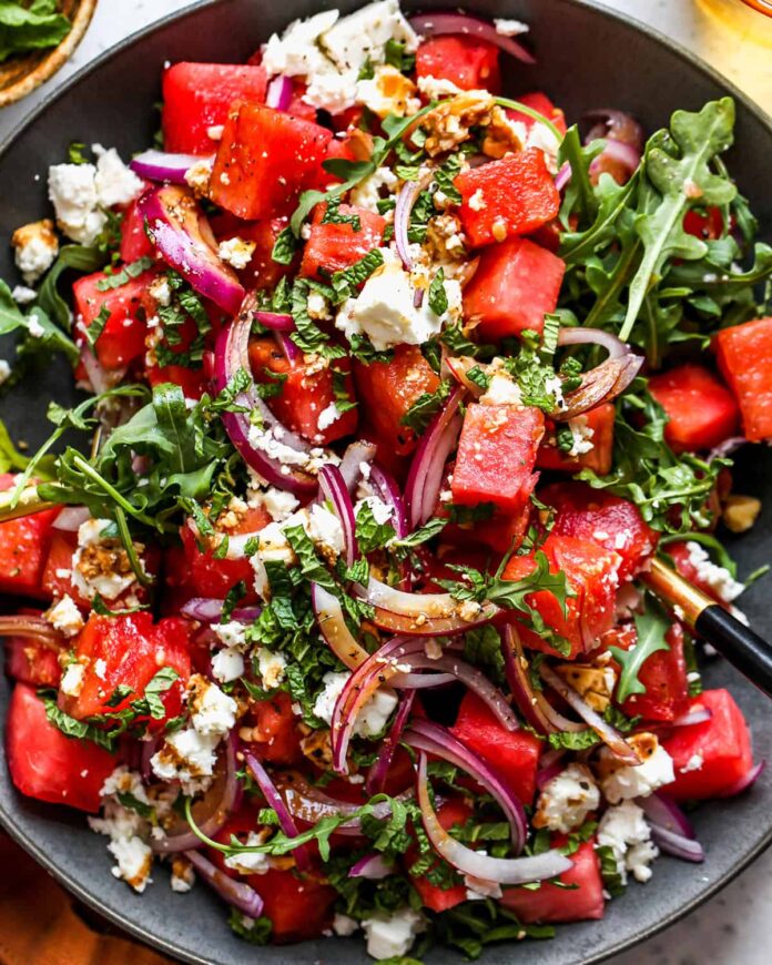 Summer Salad Recipe: Feta Watermelon Salad