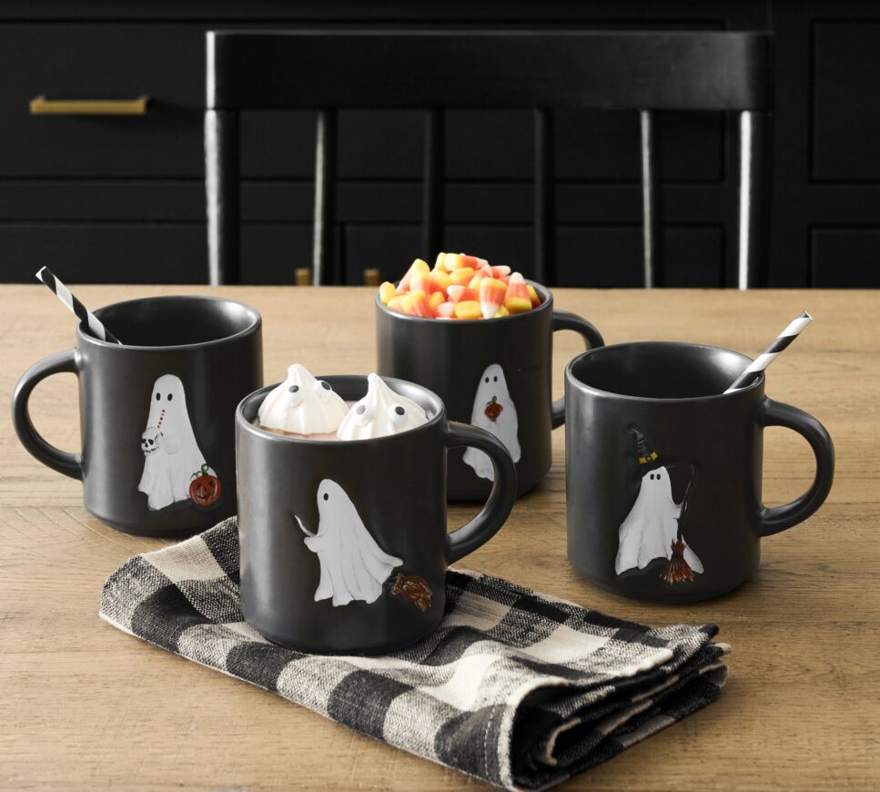 Ghost Mugs from Pottery Barn