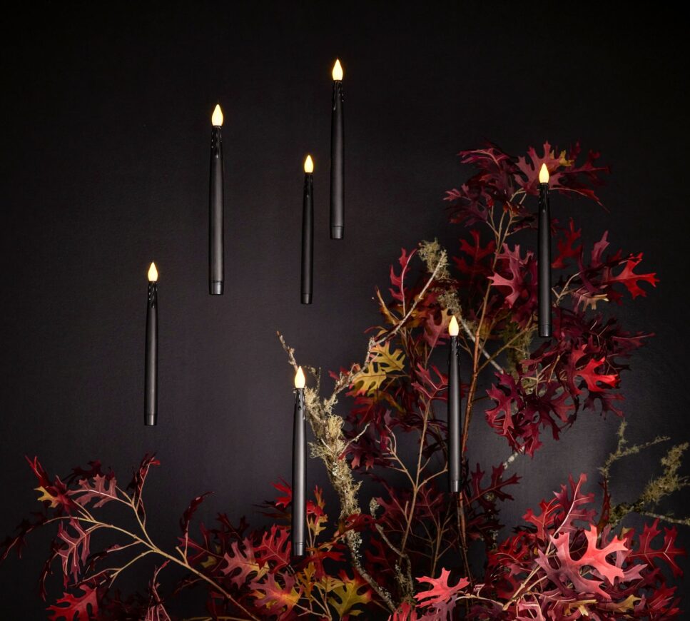 Floating Black LED Candles