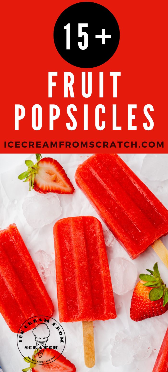 Fruit Popsicles Ice Cream From Scratch