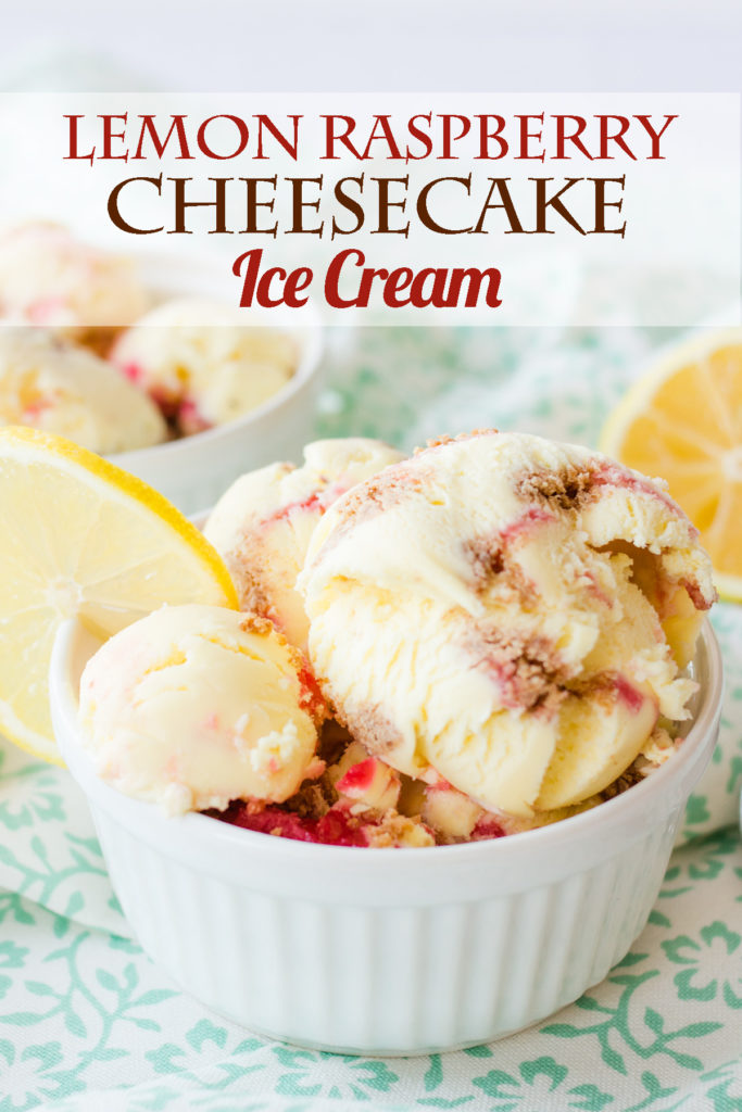 Lemon Raspberry Cheesecake Ice Cream Ice Cream and Inspiration