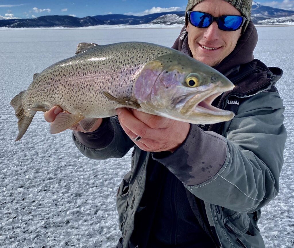 Antero Ice Fishing Report Ice on! Ice Fish Colorado
