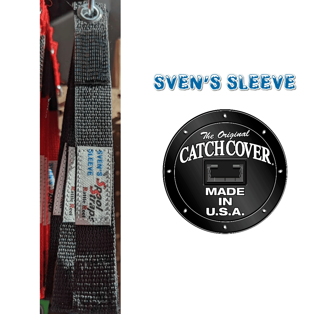 1″ Larger Spool Straps (For Catch Cover & Larger Spool Rattle Reels) by