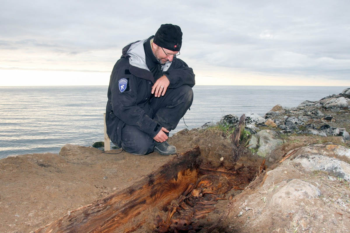 Coffins from Svalbard’s biggest graveyard saved from coastal erosion
