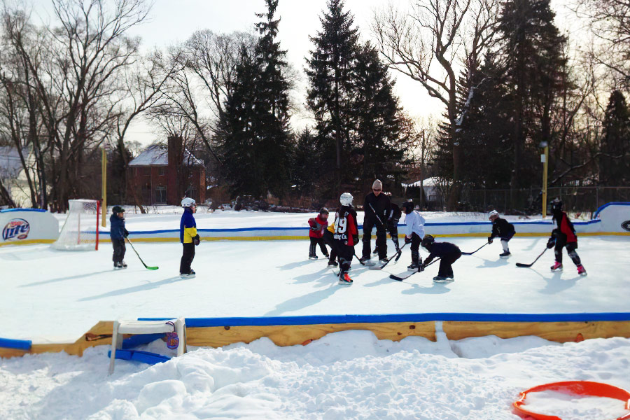 Plywood Rinks Ice Rink Fun