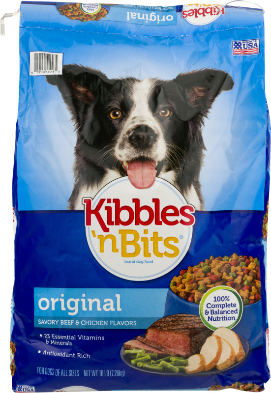 Kibbles 'n Bits Dog Food Savory Beef & Chicken Flavors Original Kibbles