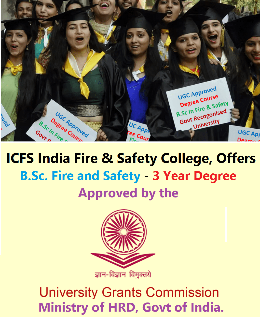 BSc Fire Safety Course ICFS Degree College of Fire & Industrial
