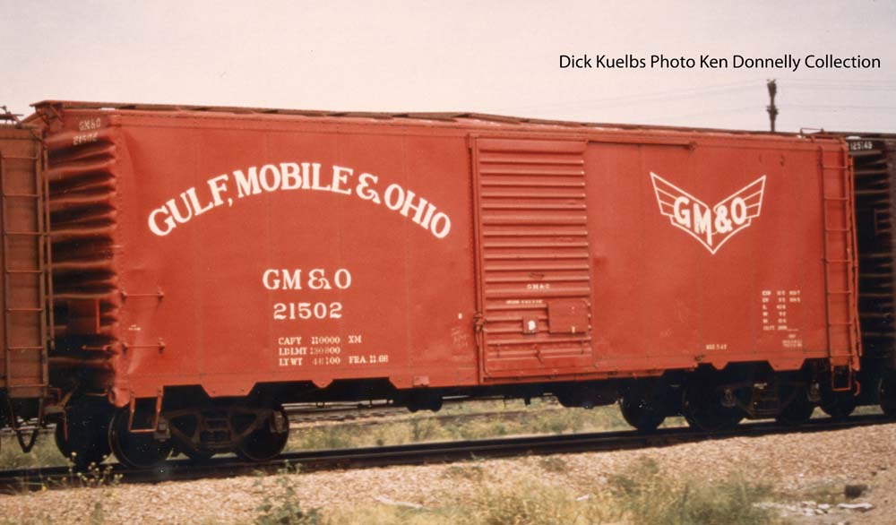 Gulf Mobile & Ohio Red Repaint 40' Boxcar 1966+