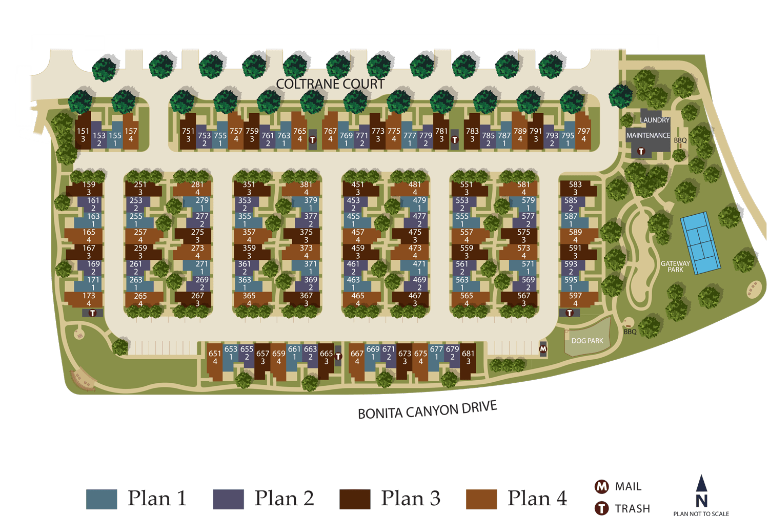 Miramonte Townhomes Plan 1 Irvine Campus Housing Authority