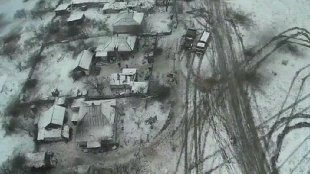 Ukraine ceasefire Drone footage shows Debaltseve damage BBC News