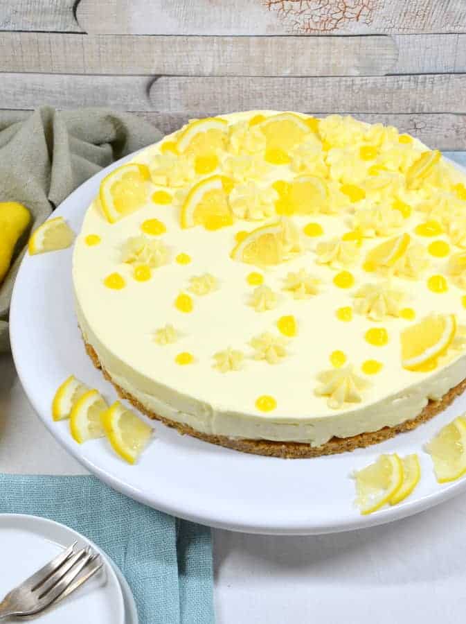 Nobake Lemon Curd Cheesecake, laktosefrei Ich muss backen
