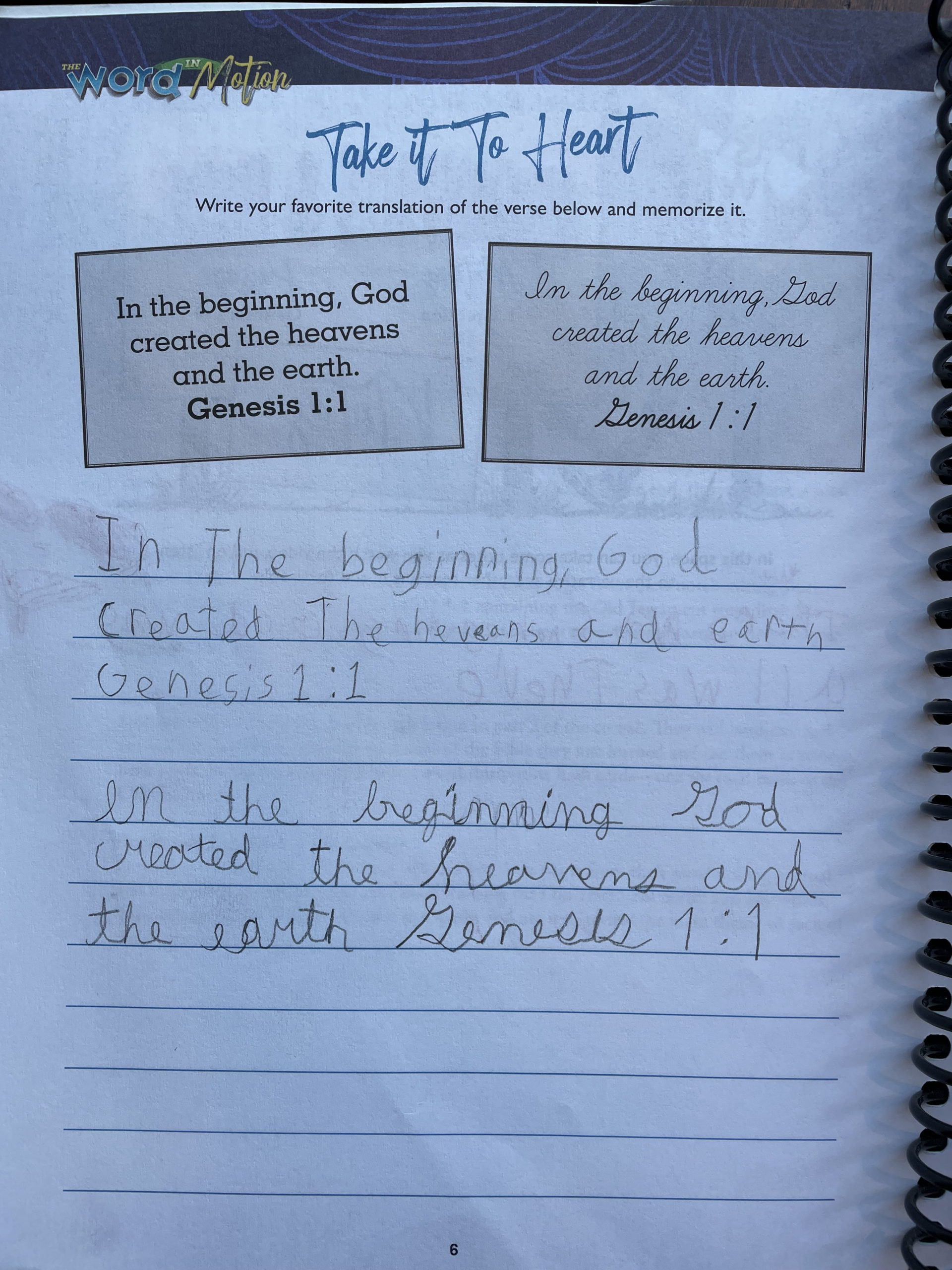 The Word in Motion review Apologia Bible Curriculum