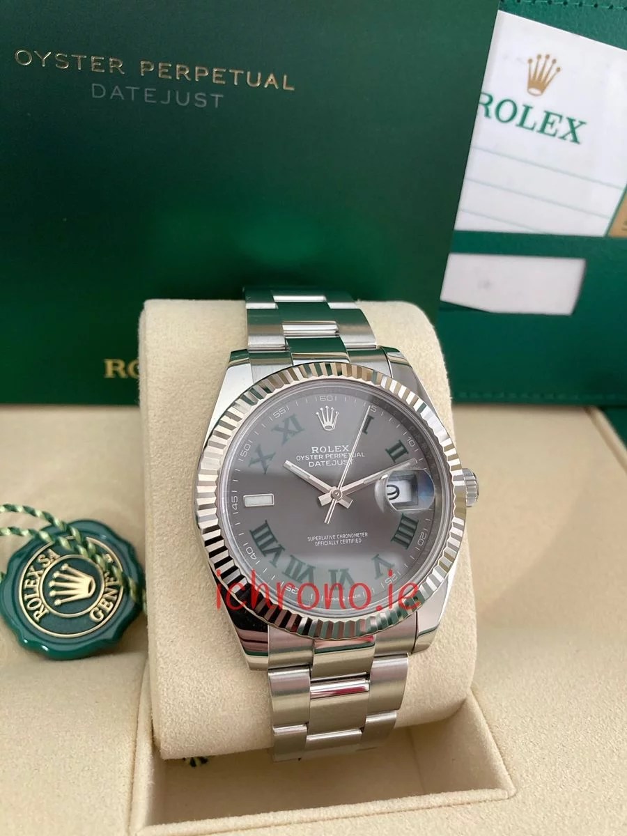 Rolex Datejust steel 41mm Wimbledon 2019 ichrono