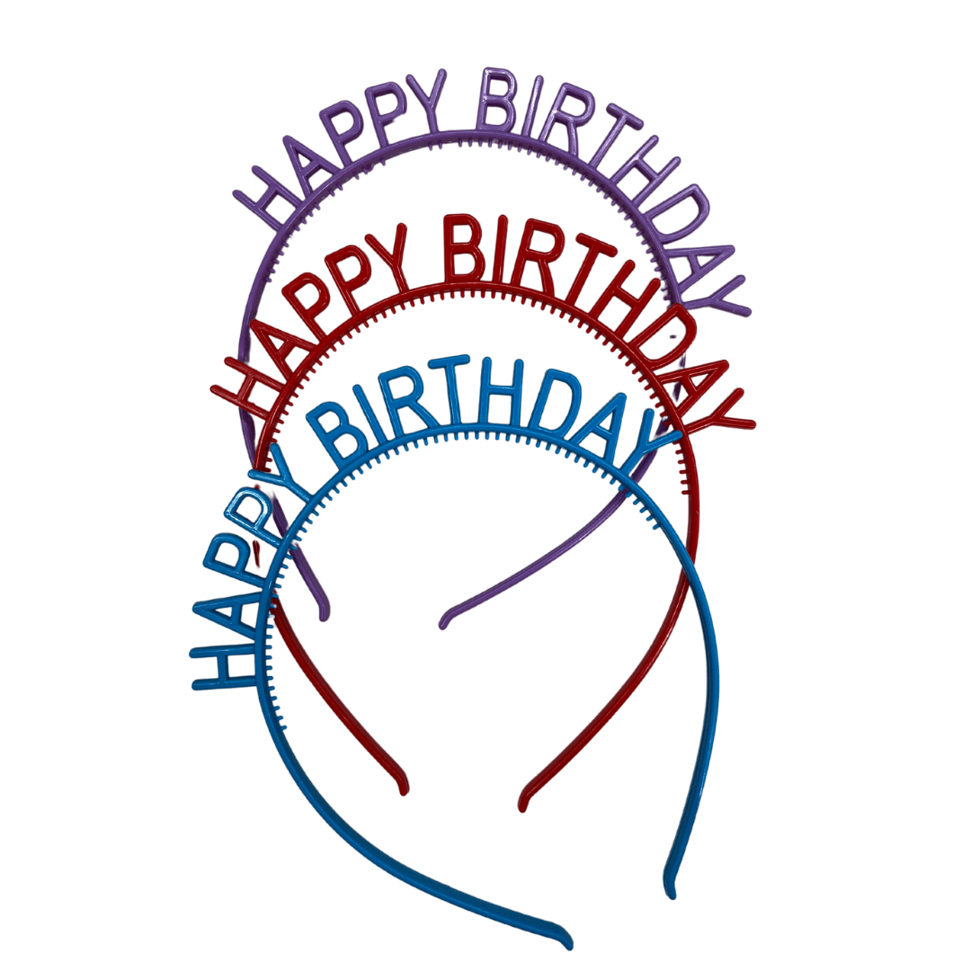 Red Happy Birthday Headband Icing Hill Brisbane Cake Shop