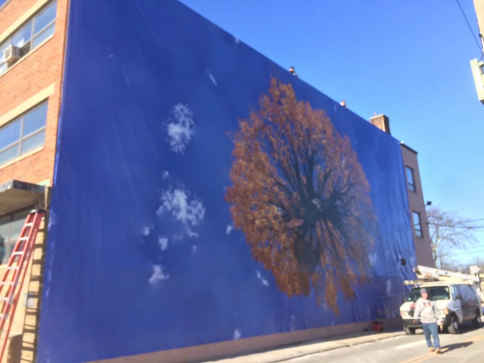 Printing & Installation of Large Building Wraps ICL Imaging