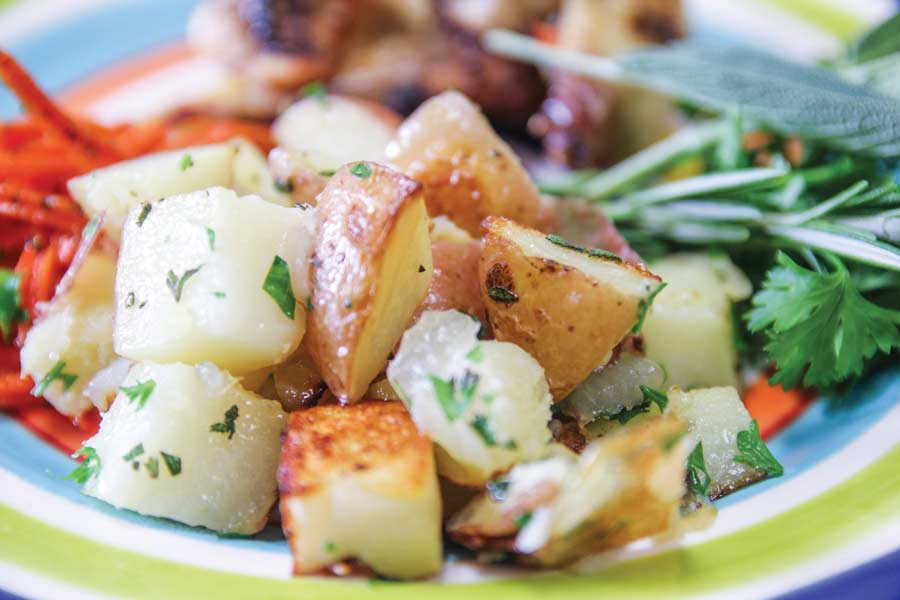 Oven Roasted Potatoes & Onions with Herbs Illinois Country Living