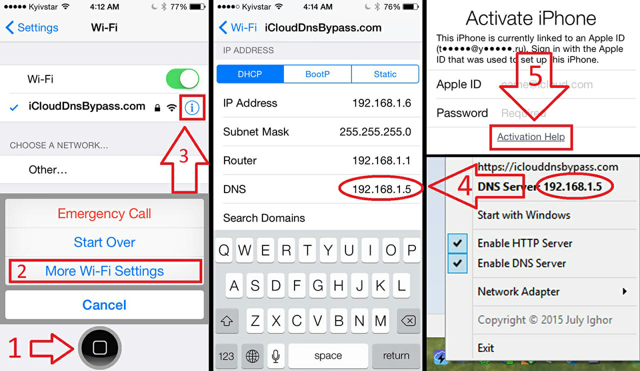 iCloud DNS Bypass Local iCloud DNS Bypass Server