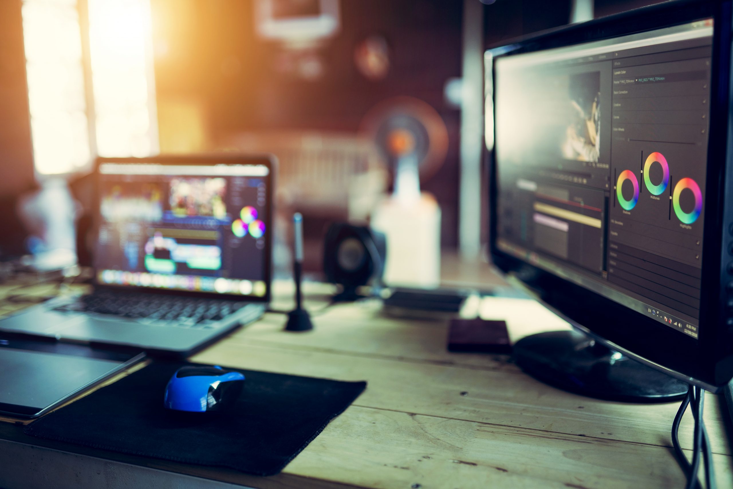 ICM Creative Monitor editing video content or creativity video for