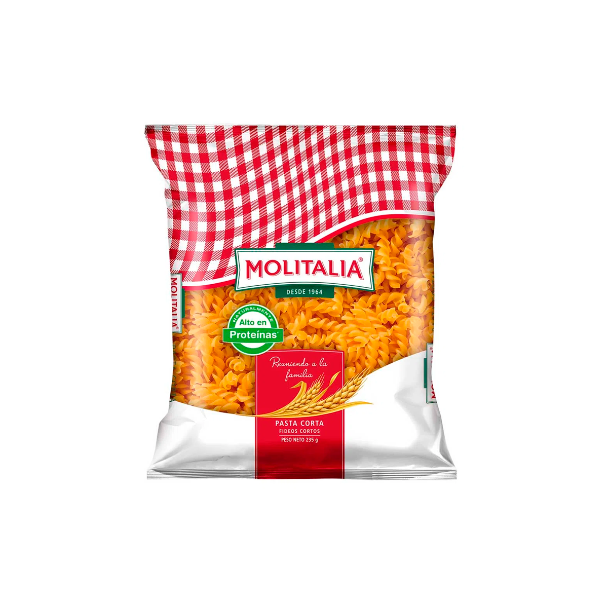 Fideos Tornillo Molitalia paquete 250 gr ICO Food Service