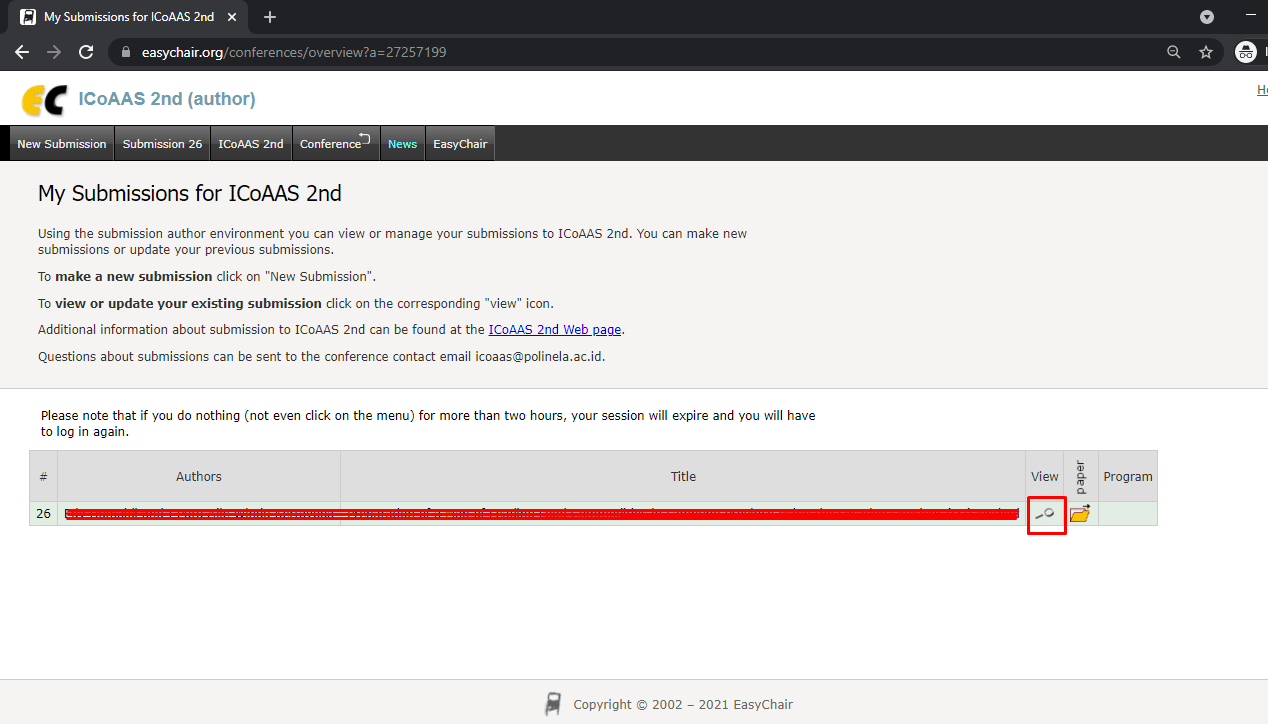EasyChair Full Paper Submission 4th International Conference on