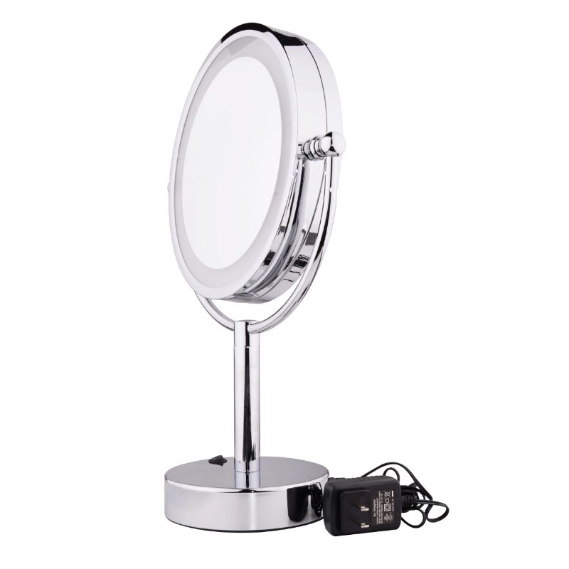 8.5" Double Sided Lighted Free Standing Mirror ICO Bath