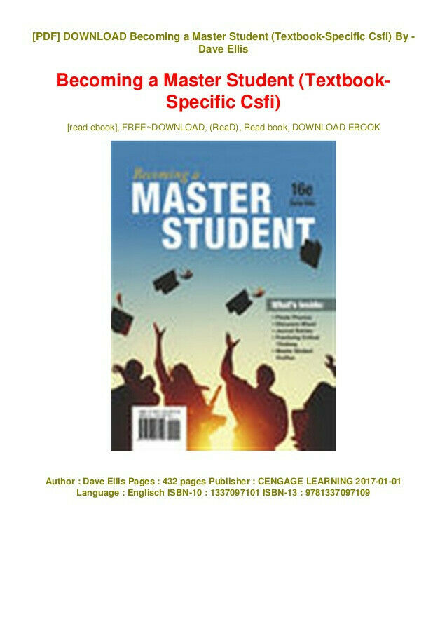 a Master Student 16th Edition [P.D.F] ,the e book is P.D.F I
