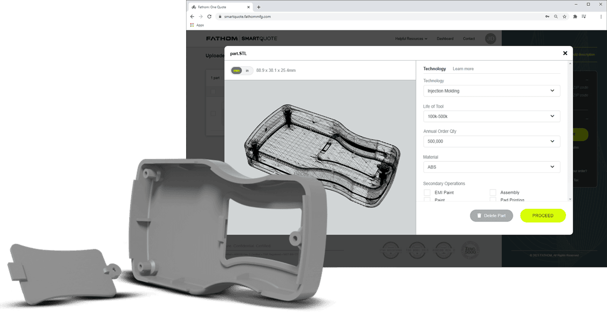 Lp injection molding quote 4