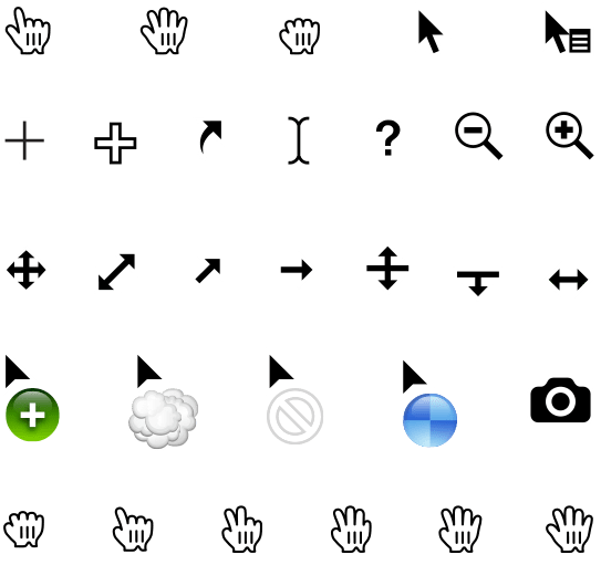Pointers cursors kasapability