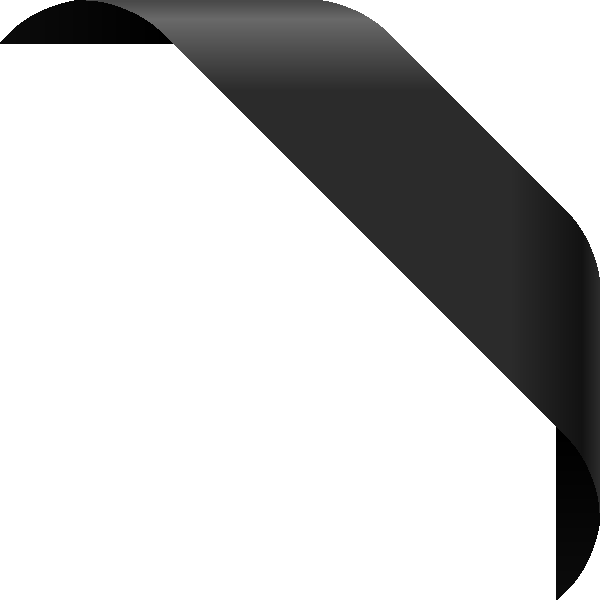 CORNER RIBBON01 BLACK Vector Data SVG(VECTOR)Public Domain ICON