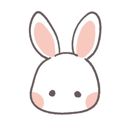 正面から見たウサギのフリーイラスト | フリーイラスト・クラシック（フリクラ） うさぎの顔｜可愛いフリーアイコン・イラストの無料素材サイト｜フリーペンシル