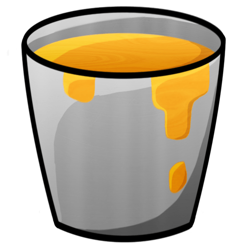 Minecraft Bucket With Lava Icon, PNG ClipArt Image