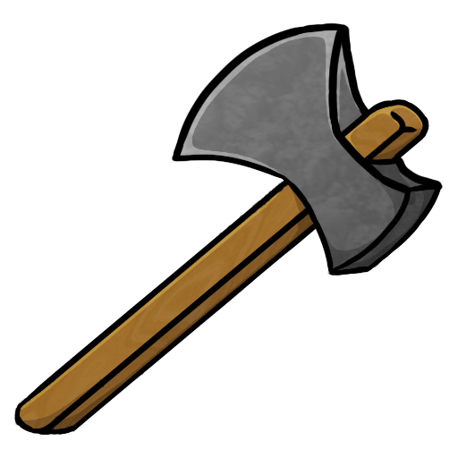 Minecraft Stone Axe Icon, PNG ClipArt Image