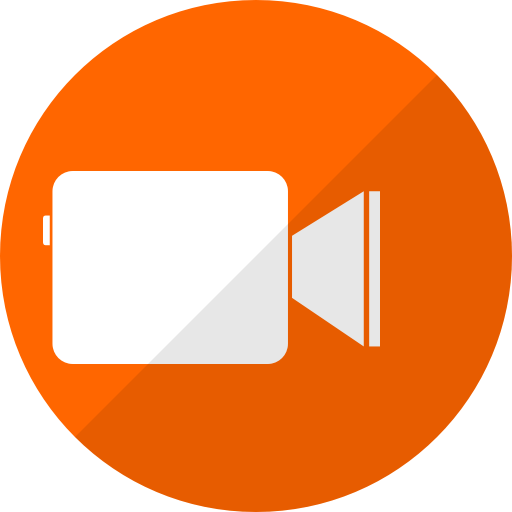 Facetime icon (logo png) orange