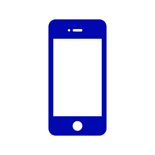 Blue iPhone icon (png symbol)