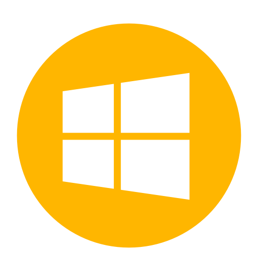 Windows logo (png icon) yellow