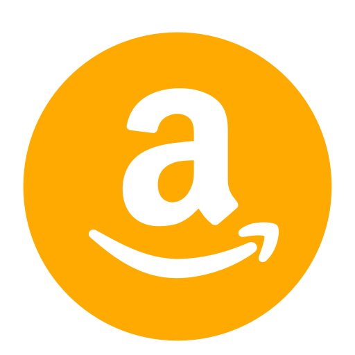 Icono de Amazon (símbolo del logotipo png) amarillo