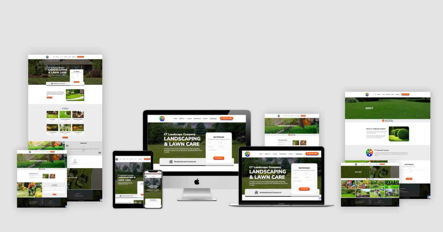 CT Landscape Company Website Design
