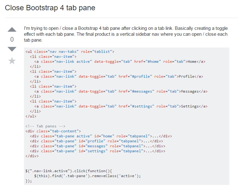 Bootstrap Tabs Set