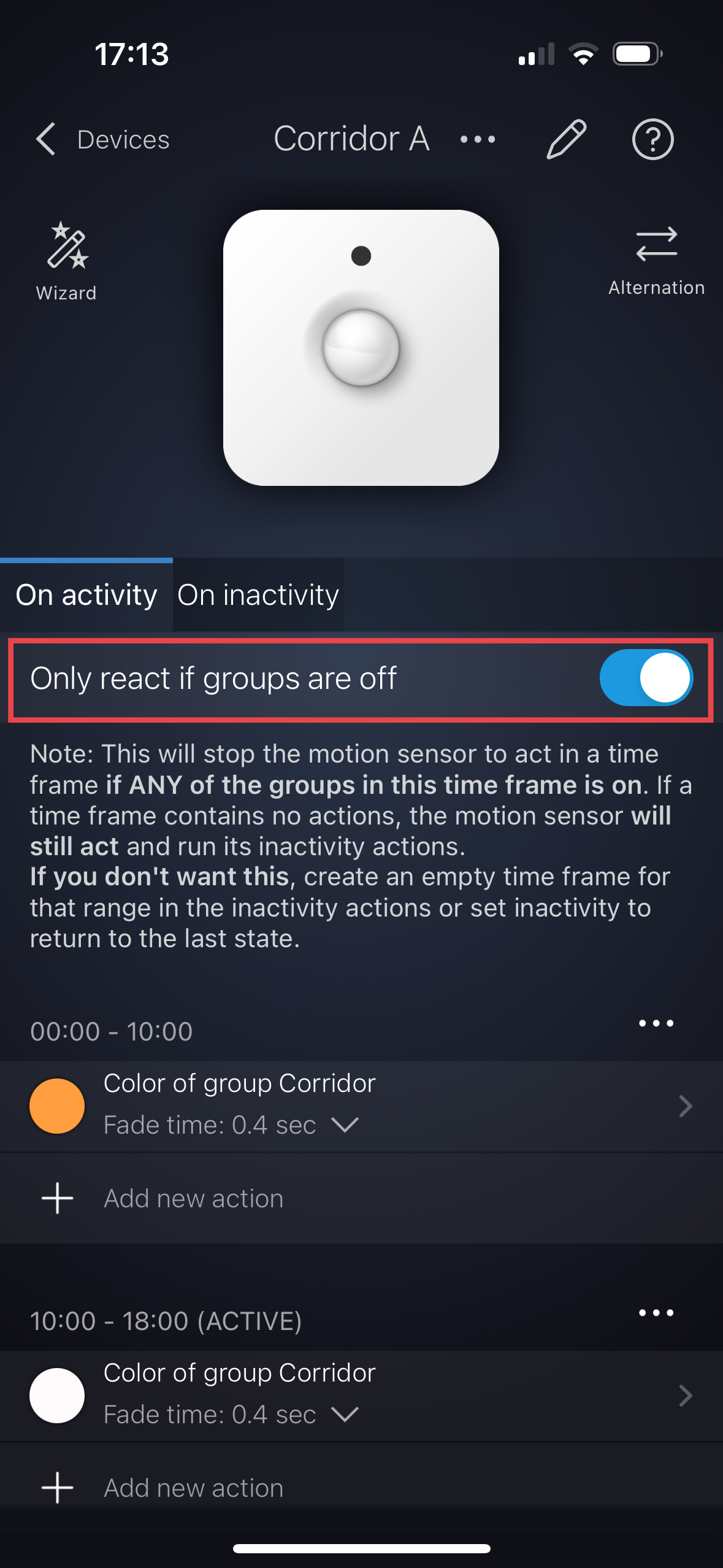 COMBINING MOTION SENSORS How do I combine two Philips Hue motion sensors for one area? iConnectHue