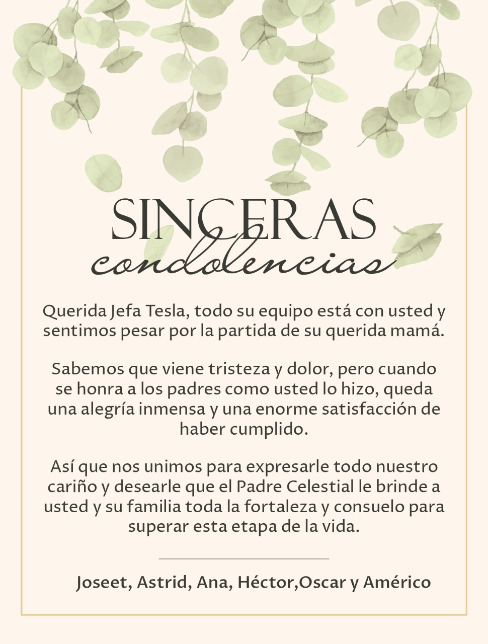 Fallece la dama Rosa Adilia Hernández
