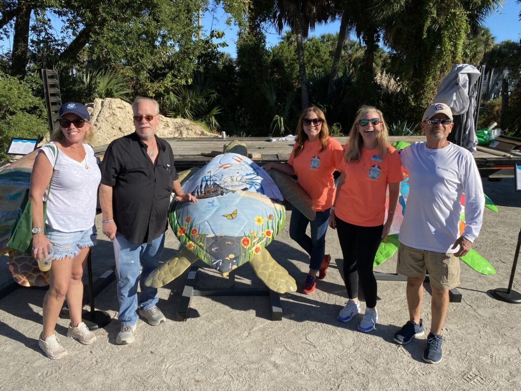 Sea Turtle Sculptures for Turtle Art Project Edisto Island, SC
